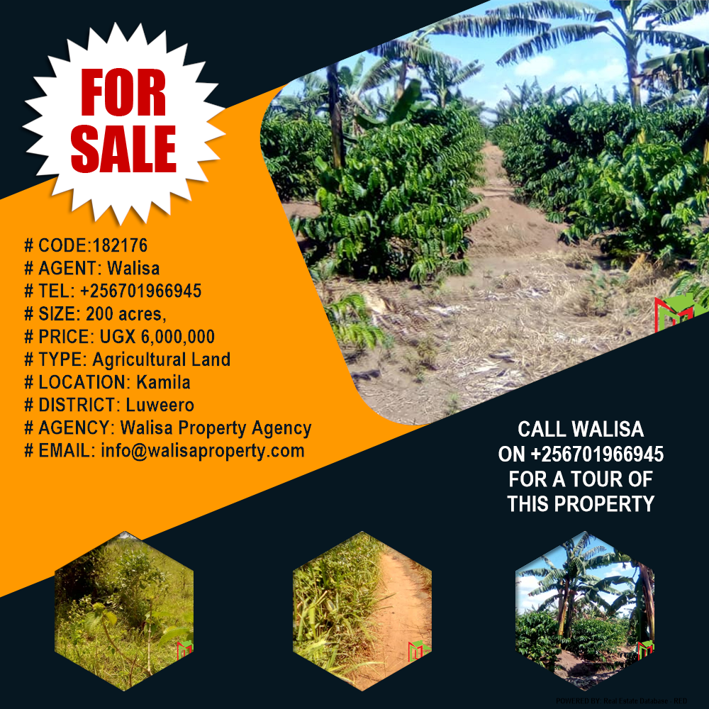 Agricultural Land  for sale in Kamila Luweero Uganda, code: 182176