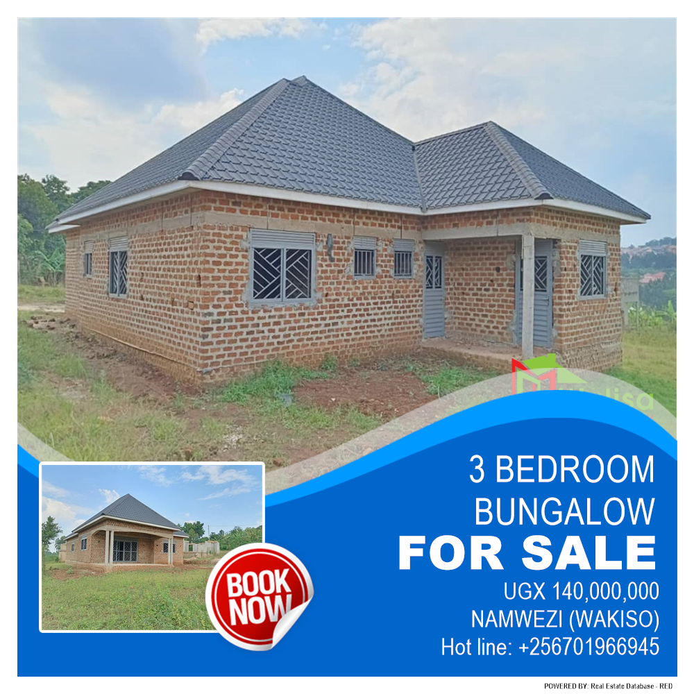 3 bedroom Bungalow  for sale in Namwezi Wakiso Uganda, code: 182194