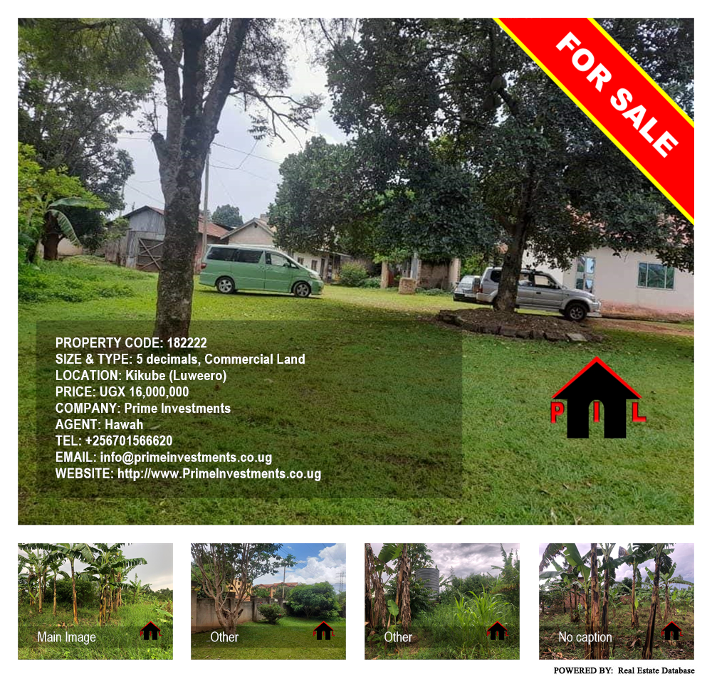 Commercial Land  for sale in Kikube Luweero Uganda, code: 182222