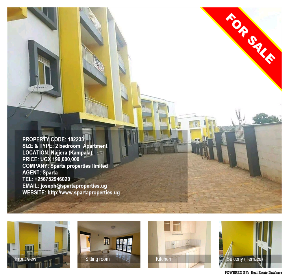 2 bedroom Apartment  for sale in Najjera Kampala Uganda, code: 182233