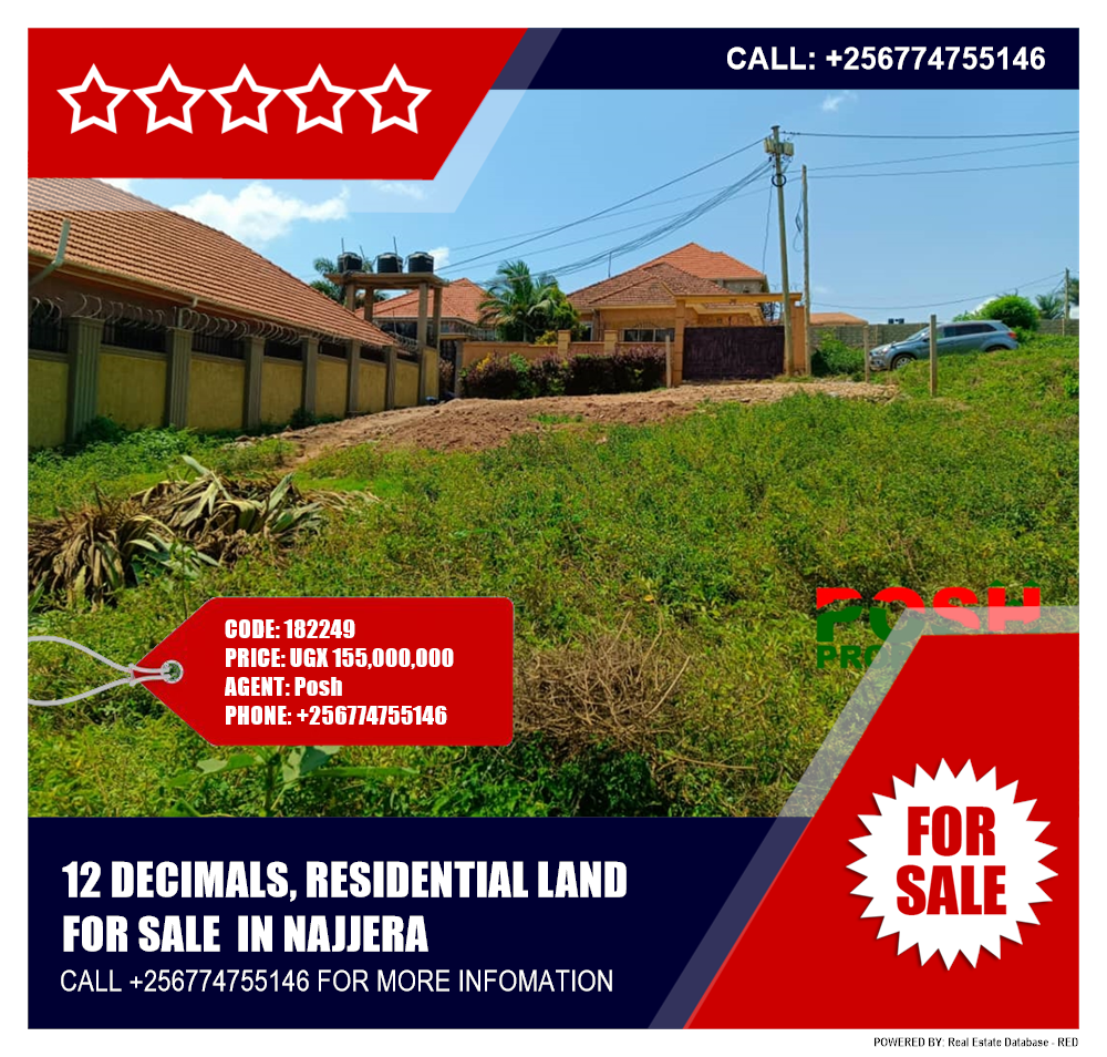 Residential Land  for sale in Najjera Wakiso Uganda, code: 182249