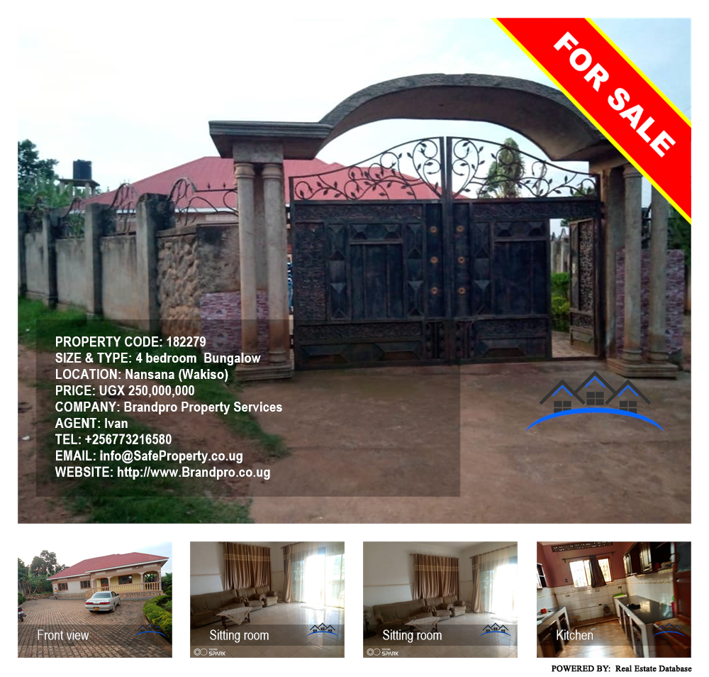 4 bedroom Bungalow  for sale in Nansana Wakiso Uganda, code: 182279