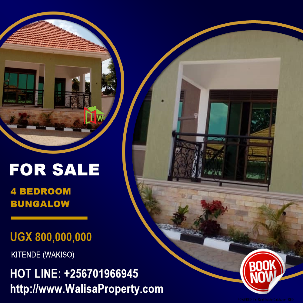 4 bedroom Bungalow  for sale in Kitende Wakiso Uganda, code: 182298