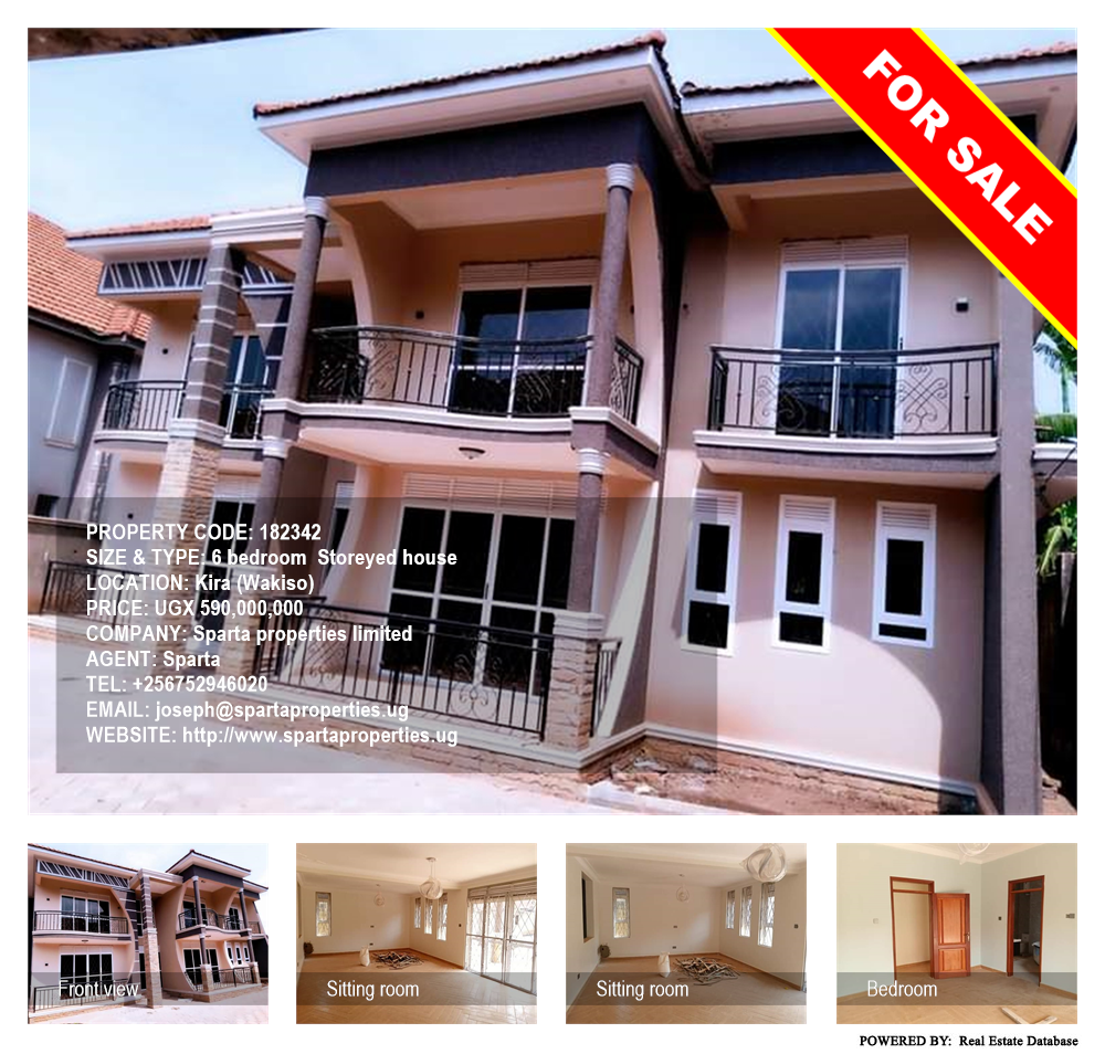 6 bedroom Storeyed house  for sale in Kira Wakiso Uganda, code: 182342