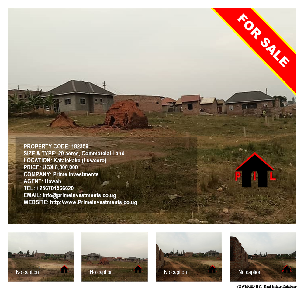 Commercial Land  for sale in Katalekake Luweero Uganda, code: 182359