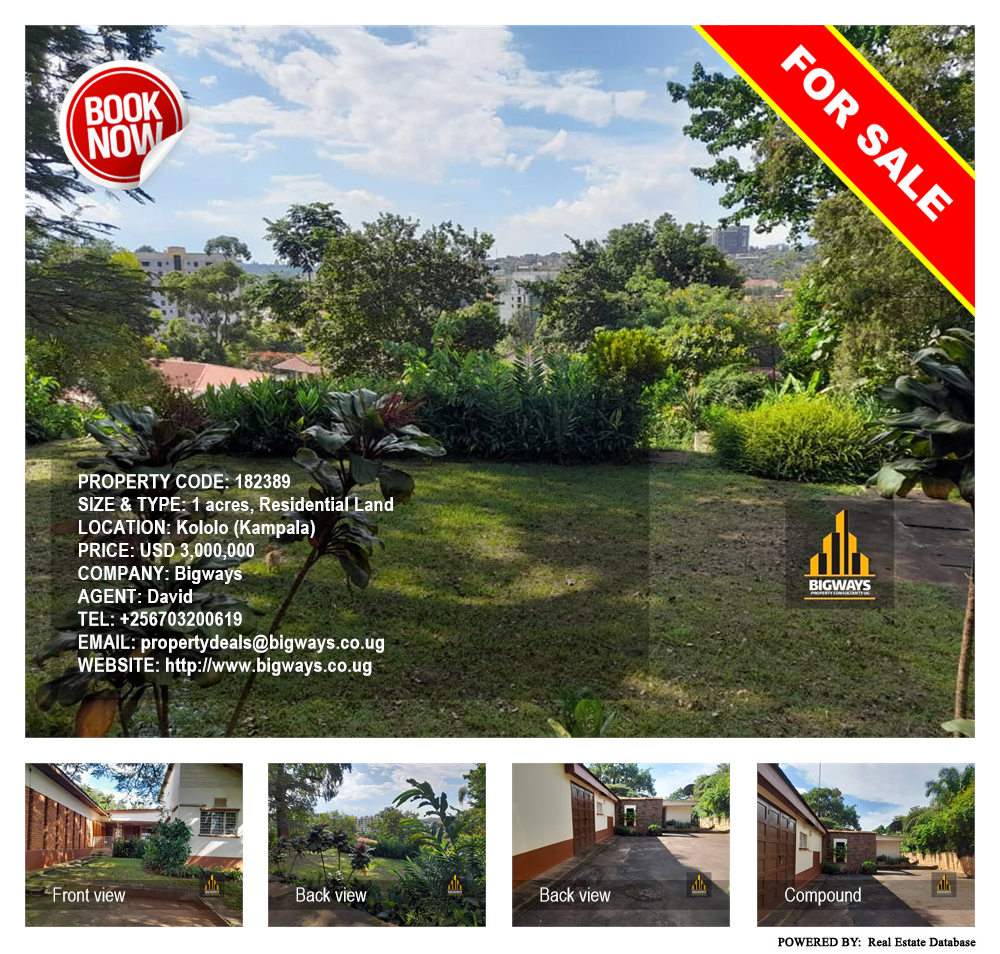 Residential Land  for sale in Kololo Kampala Uganda, code: 182389