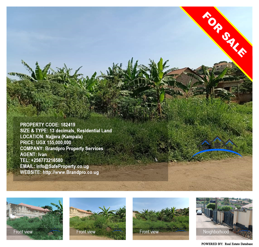 Residential Land  for sale in Najjera Kampala Uganda, code: 182419