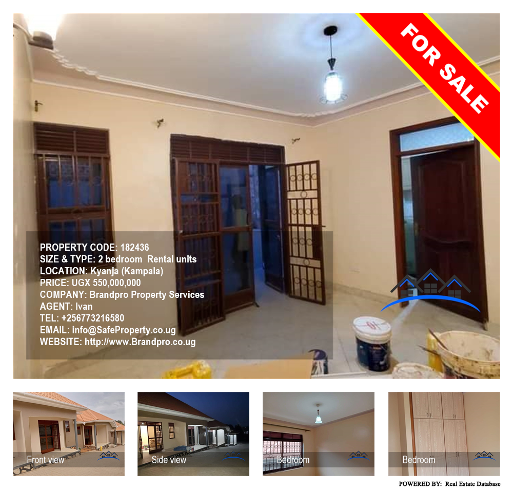 2 bedroom Rental units  for sale in Kyanja Kampala Uganda, code: 182436