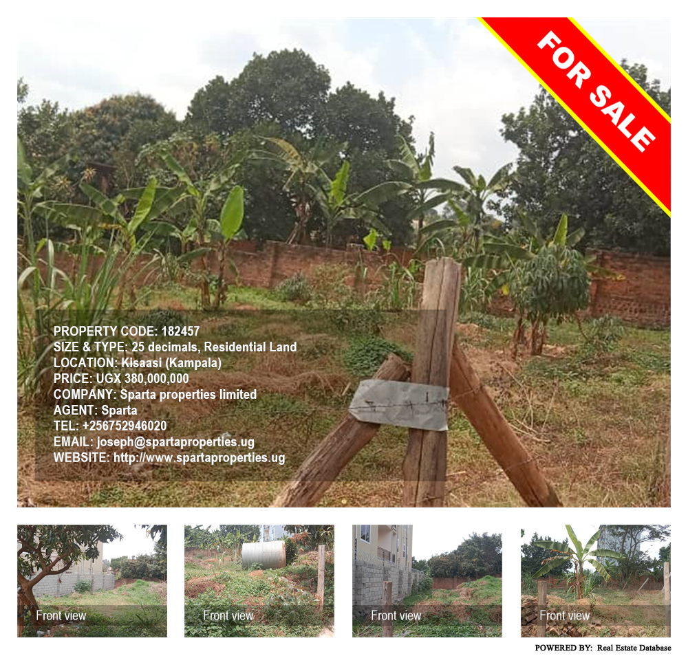 Residential Land  for sale in Kisaasi Kampala Uganda, code: 182457