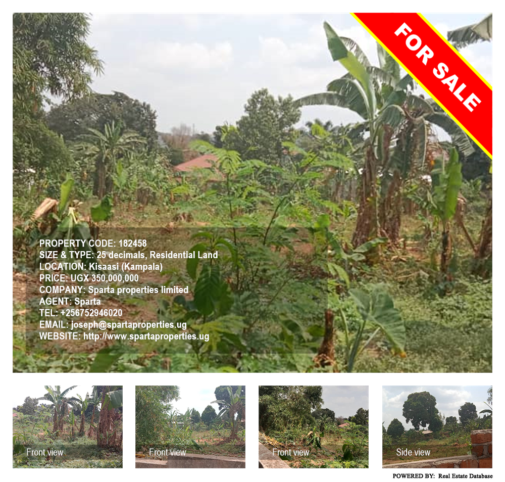 Residential Land  for sale in Kisaasi Kampala Uganda, code: 182458