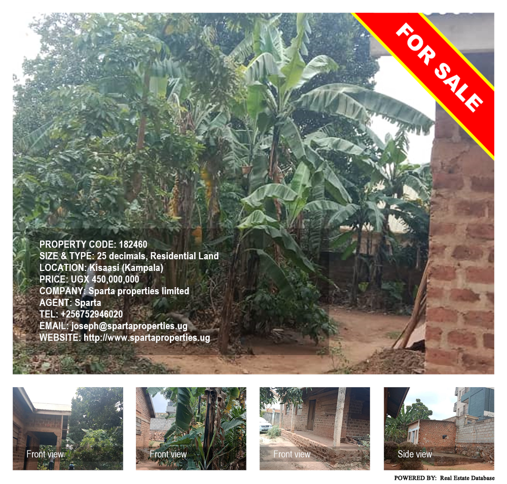 Residential Land  for sale in Kisaasi Kampala Uganda, code: 182460