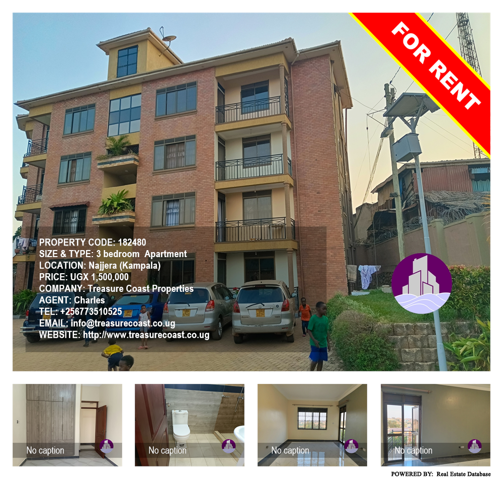3 bedroom Apartment  for rent in Najjera Kampala Uganda, code: 182480