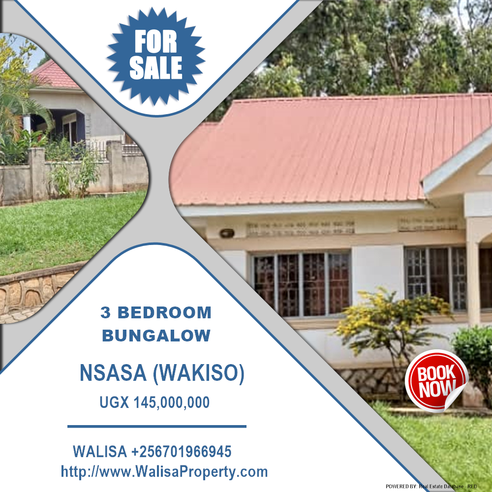 3 bedroom Bungalow  for sale in Nsasa Wakiso Uganda, code: 182495