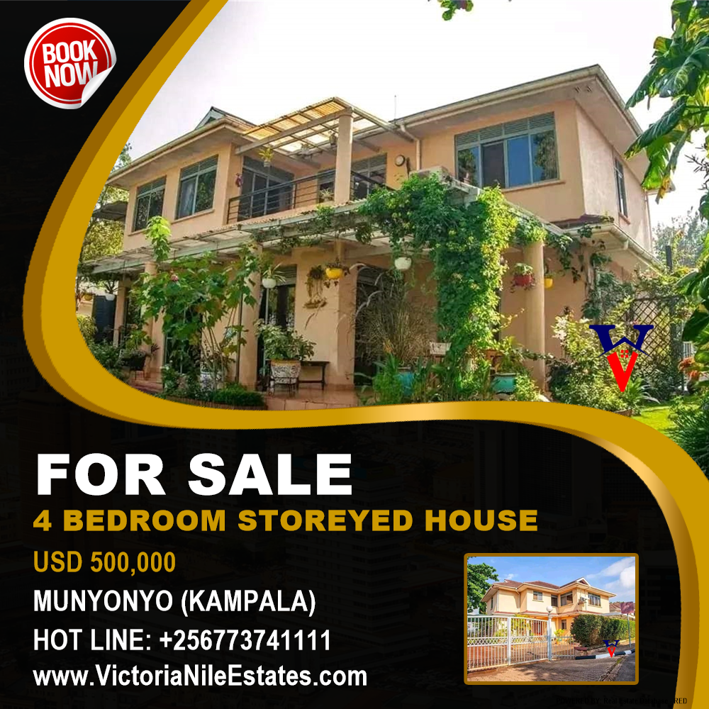 4 bedroom Storeyed house  for sale in Munyonyo Kampala Uganda, code: 182552