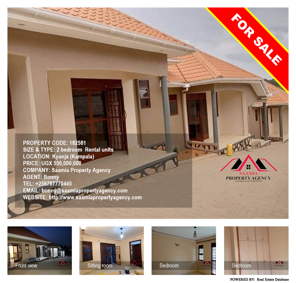 2 bedroom Rental units  for sale in Kyanja Kampala Uganda, code: 182581