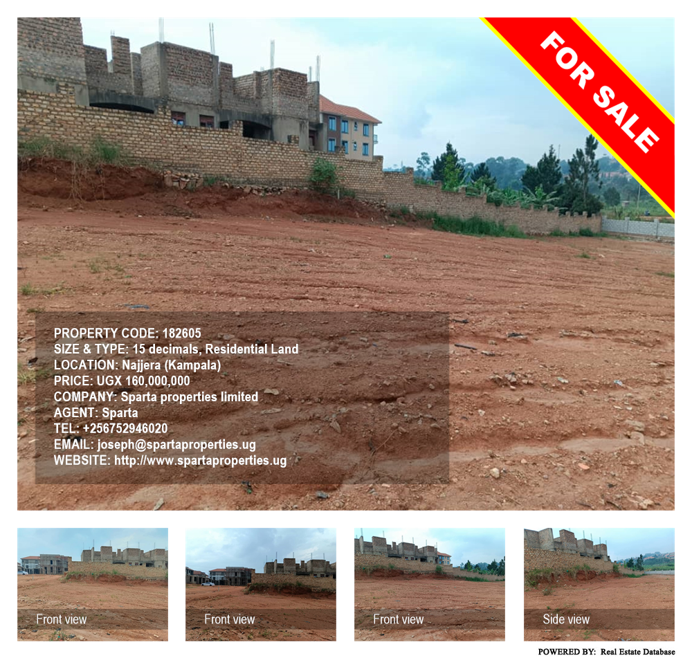 Residential Land  for sale in Najjera Kampala Uganda, code: 182605