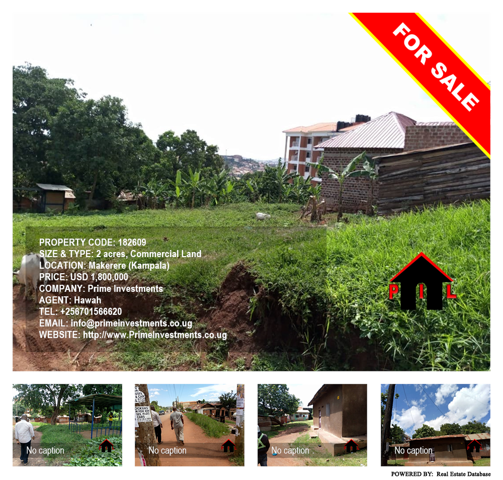 Commercial Land  for sale in Makerere Kampala Uganda, code: 182609