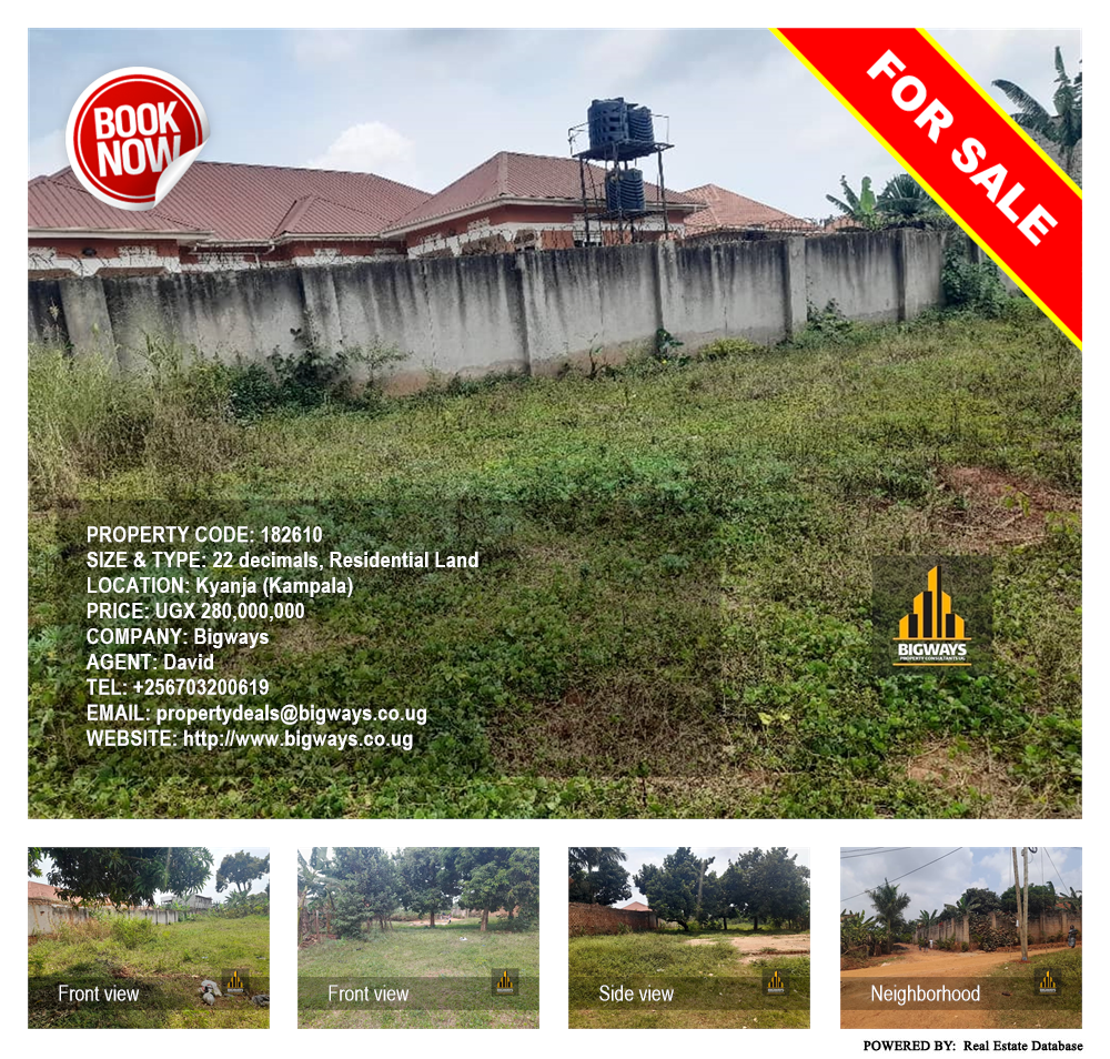 Residential Land  for sale in Kyanja Kampala Uganda, code: 182610