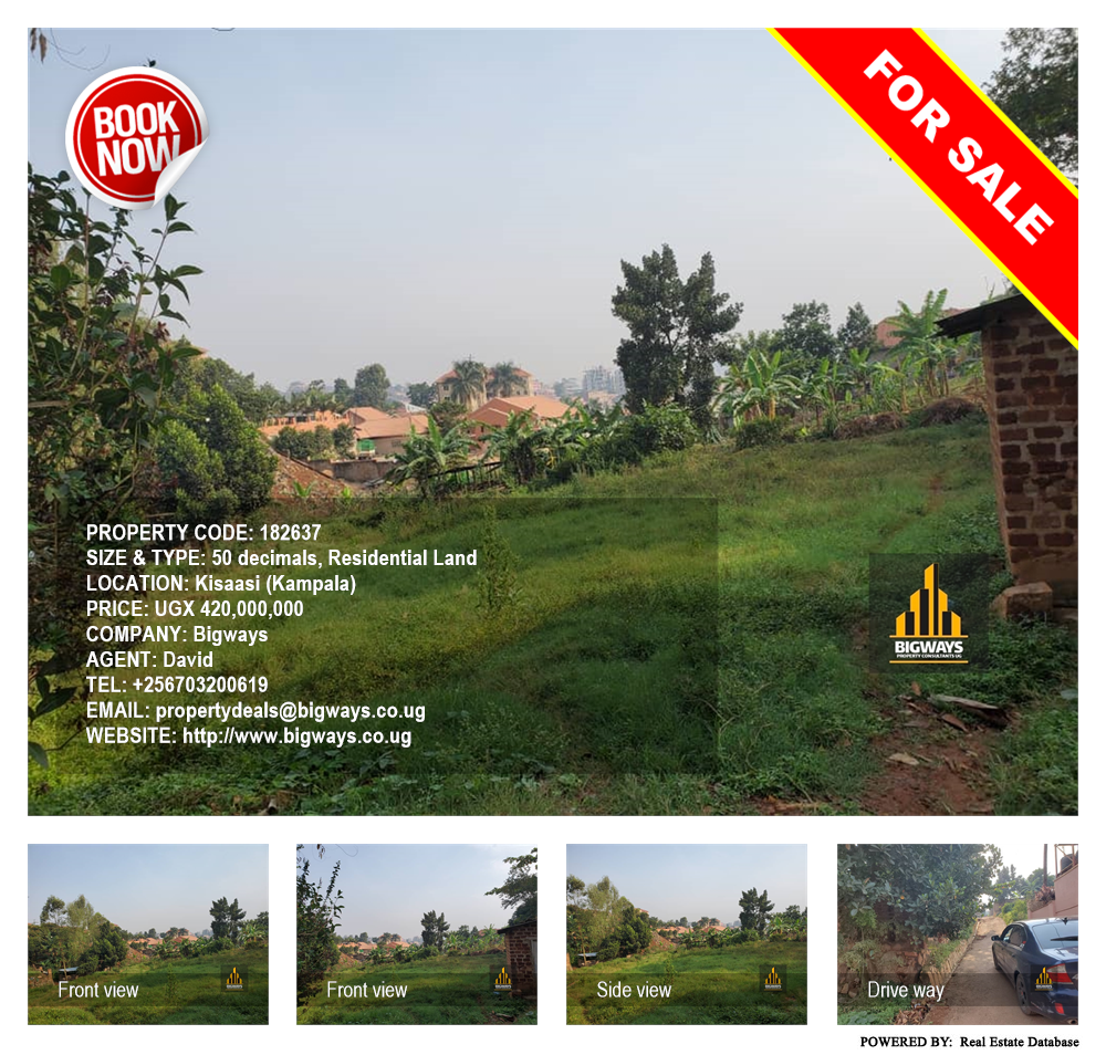 Residential Land  for sale in Kisaasi Kampala Uganda, code: 182637