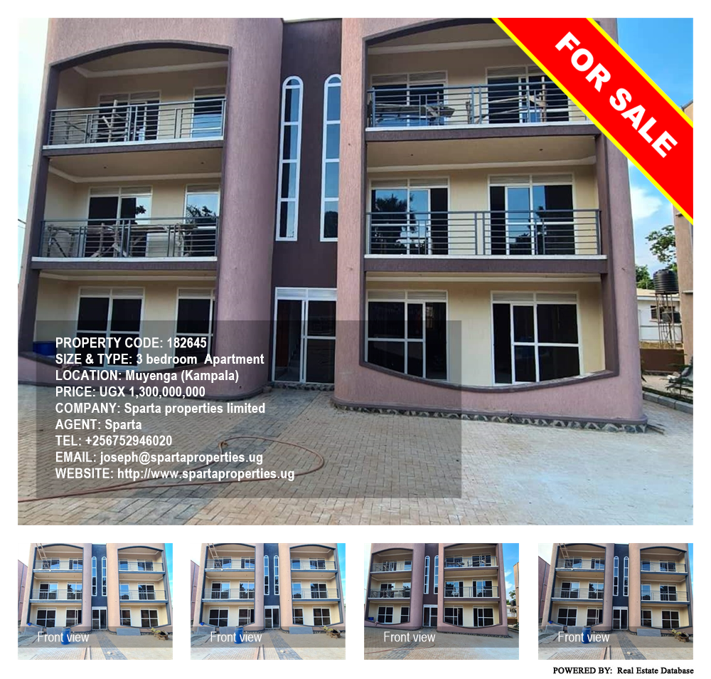 3 bedroom Apartment  for sale in Muyenga Kampala Uganda, code: 182645