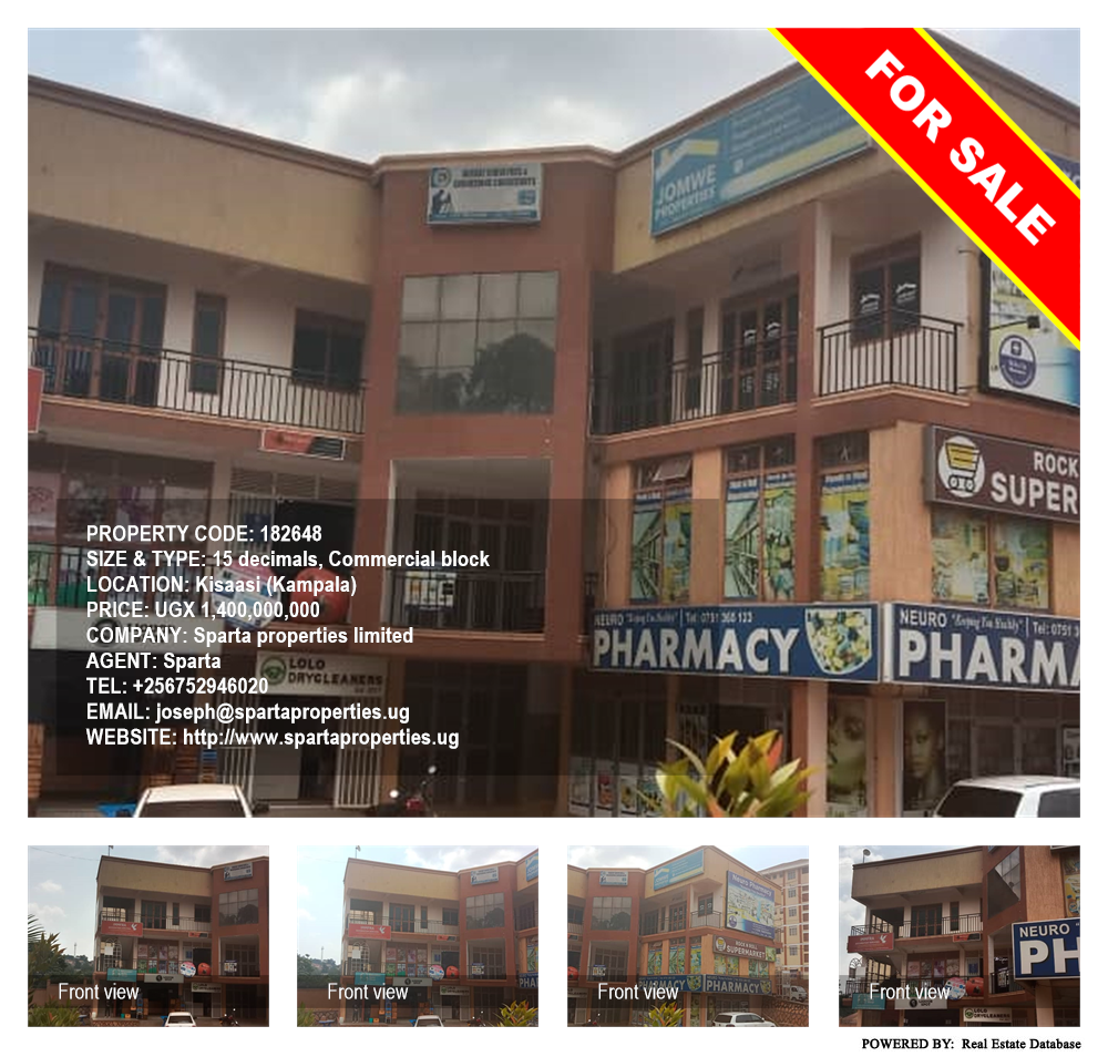 Commercial block  for sale in Kisaasi Kampala Uganda, code: 182648