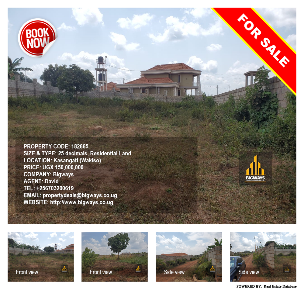 Residential Land  for sale in Kasangati Wakiso Uganda, code: 182665