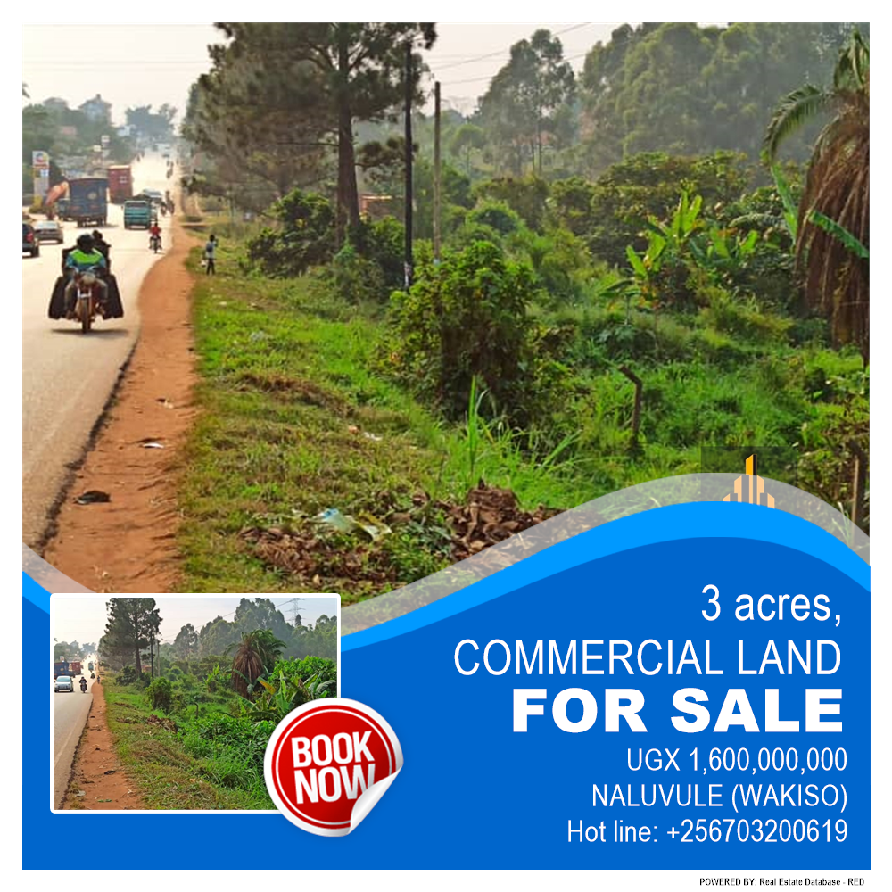 Commercial Land  for sale in Naluvule Wakiso Uganda, code: 182725