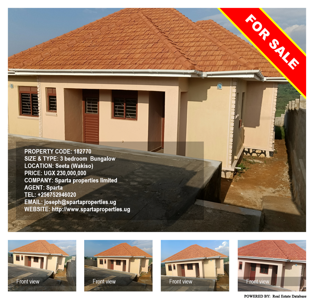 3 bedroom Bungalow  for sale in Seeta Wakiso Uganda, code: 182770