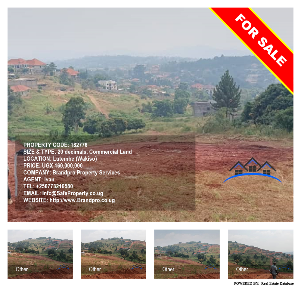 Commercial Land  for sale in Lutembe Wakiso Uganda, code: 182776