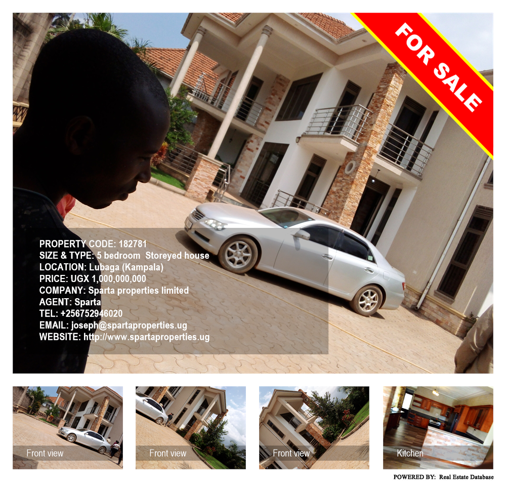 5 bedroom Storeyed house  for sale in Lubaga Kampala Uganda, code: 182781