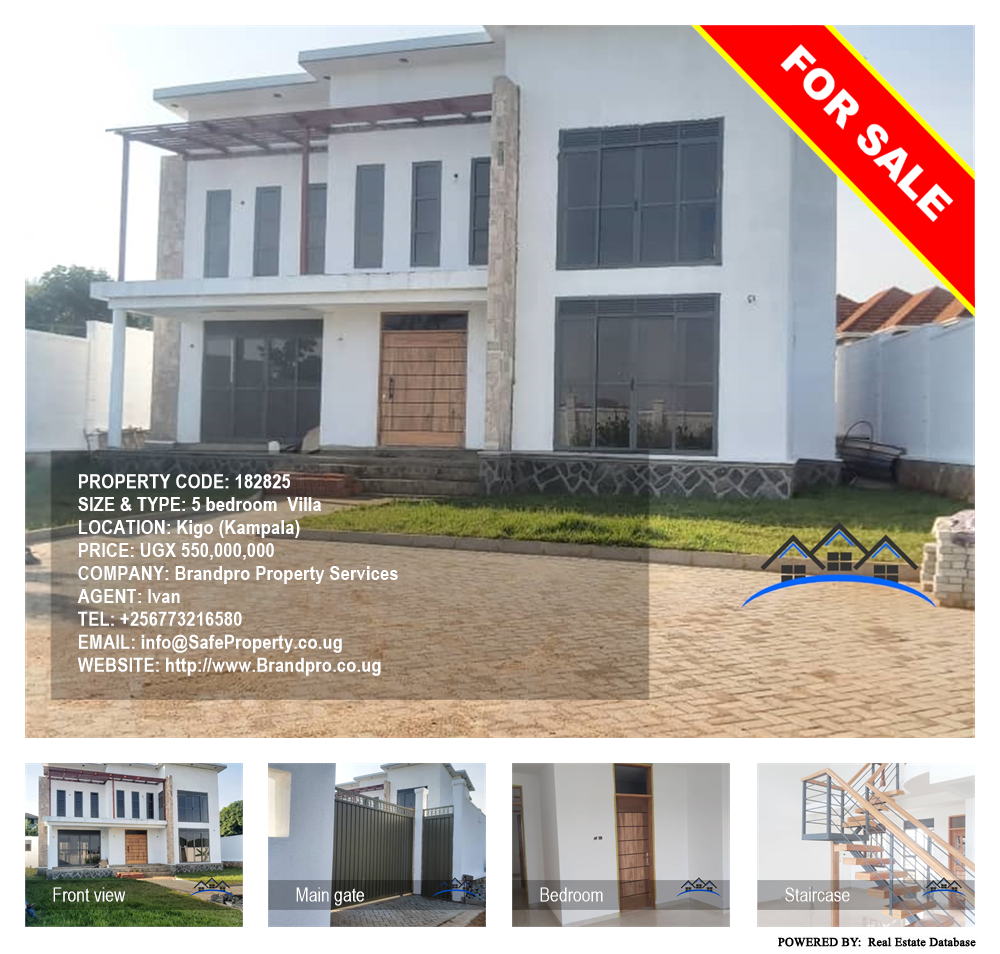 5 bedroom Villa  for sale in Kigo Kampala Uganda, code: 182825