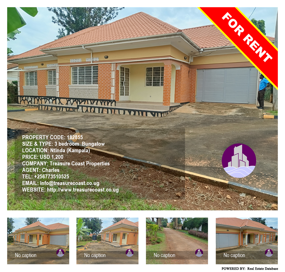 3 bedroom Bungalow  for rent in Ntinda Kampala Uganda, code: 182855