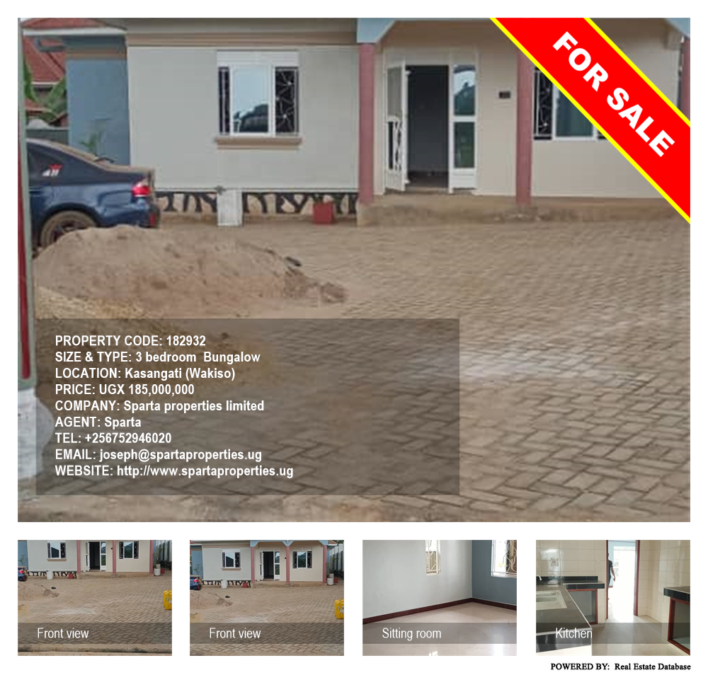 3 bedroom Bungalow  for sale in Kasangati Wakiso Uganda, code: 182932