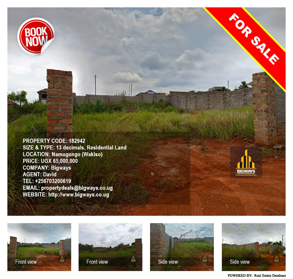 Residential Land  for sale in Namugongo Wakiso Uganda, code: 182942