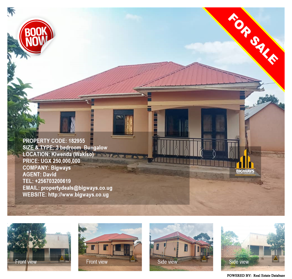 3 bedroom Bungalow  for sale in Kiwenda Wakiso Uganda, code: 182955