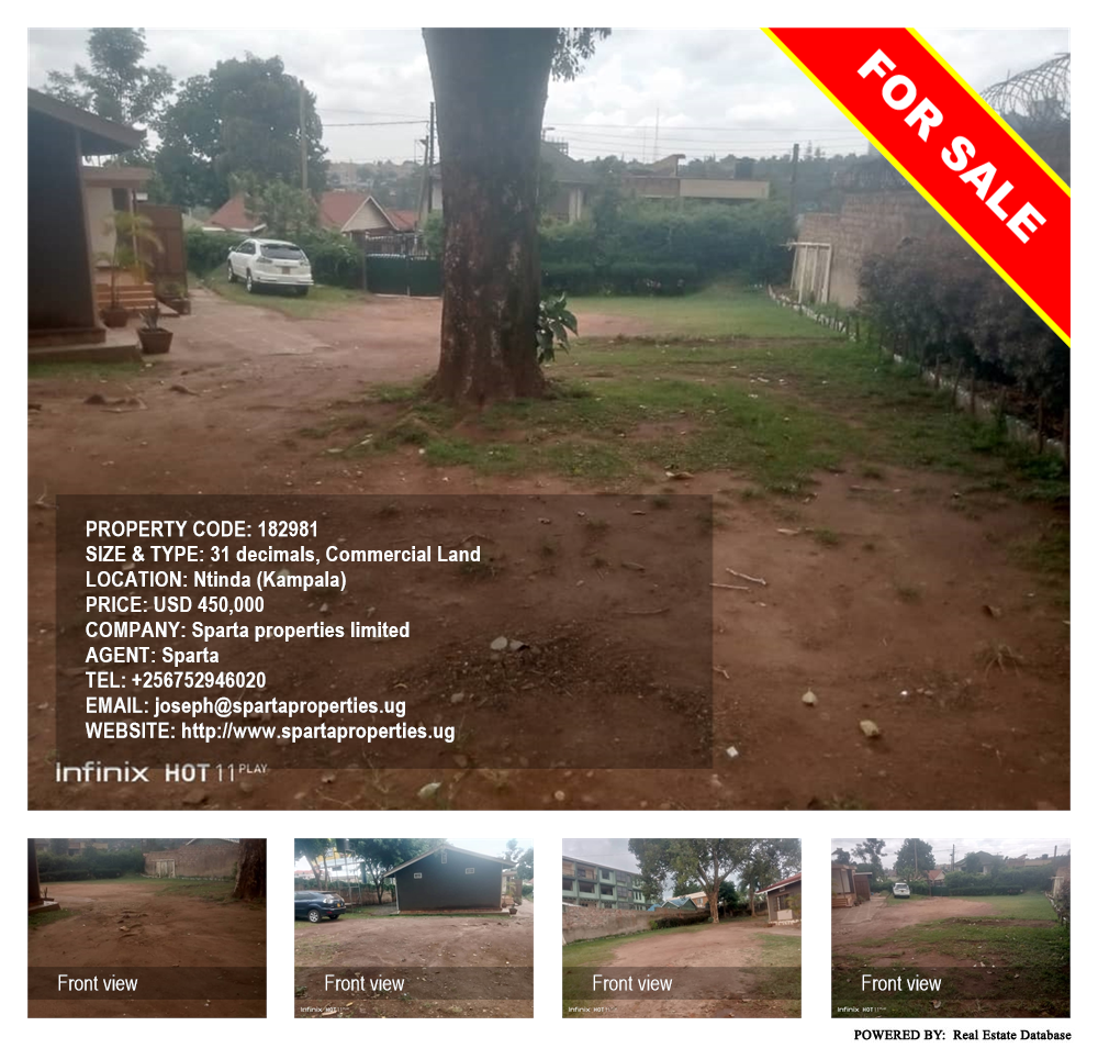 Commercial Land  for sale in Ntinda Kampala Uganda, code: 182981