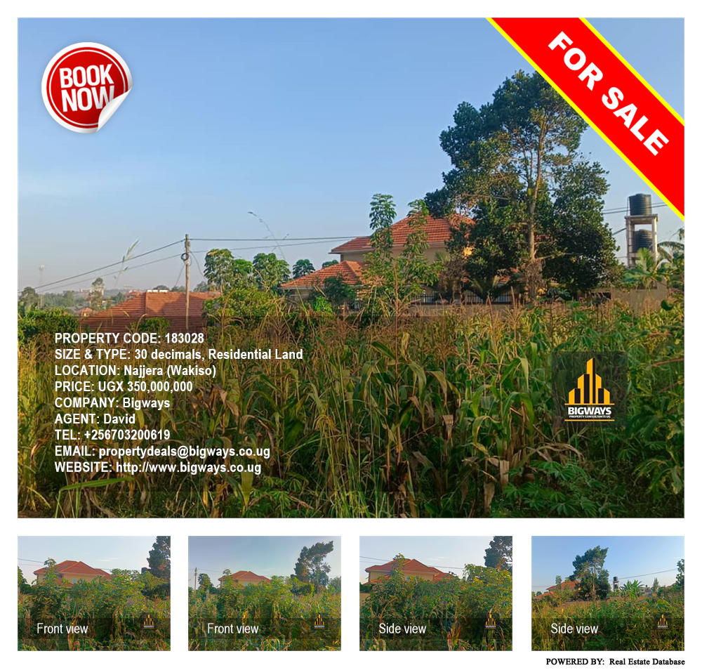 Residential Land  for sale in Najjera Wakiso Uganda, code: 183028