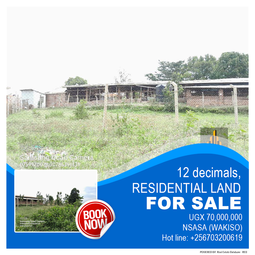 Residential Land  for sale in Nsasa Wakiso Uganda, code: 183043