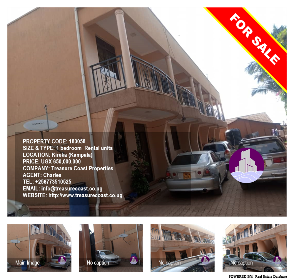 1 bedroom Rental units  for sale in Kireka Kampala Uganda, code: 183058