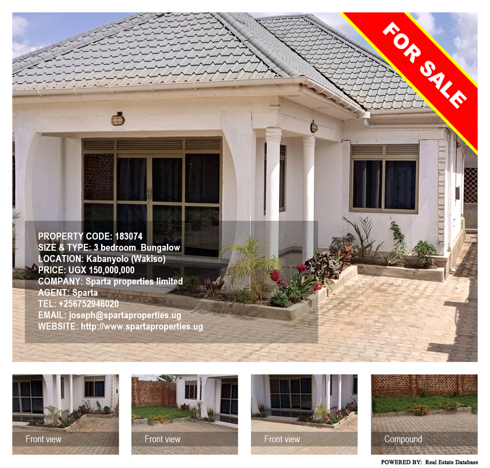 3 bedroom Bungalow  for sale in Kabanyolo Wakiso Uganda, code: 183074