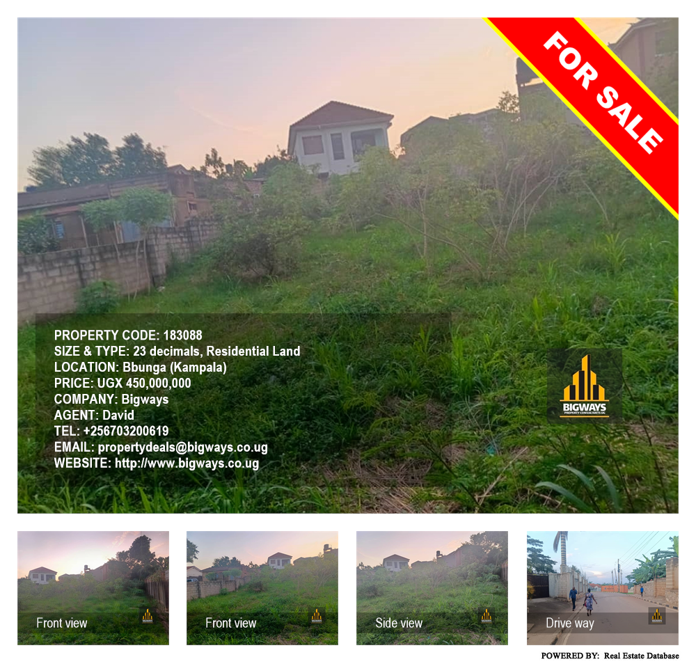 Residential Land  for sale in Bbunga Kampala Uganda, code: 183088