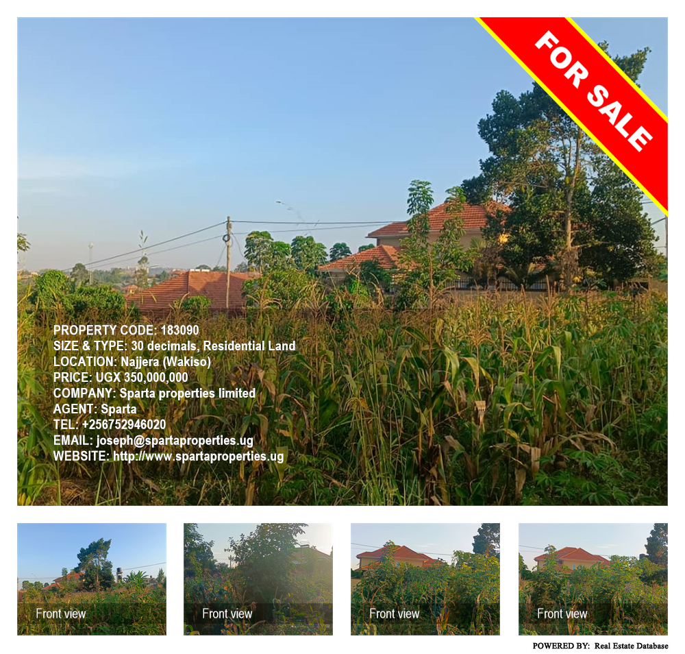 Residential Land  for sale in Najjera Wakiso Uganda, code: 183090