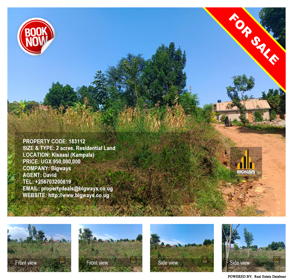 Residential Land  for sale in Kisaasi Kampala Uganda, code: 183112