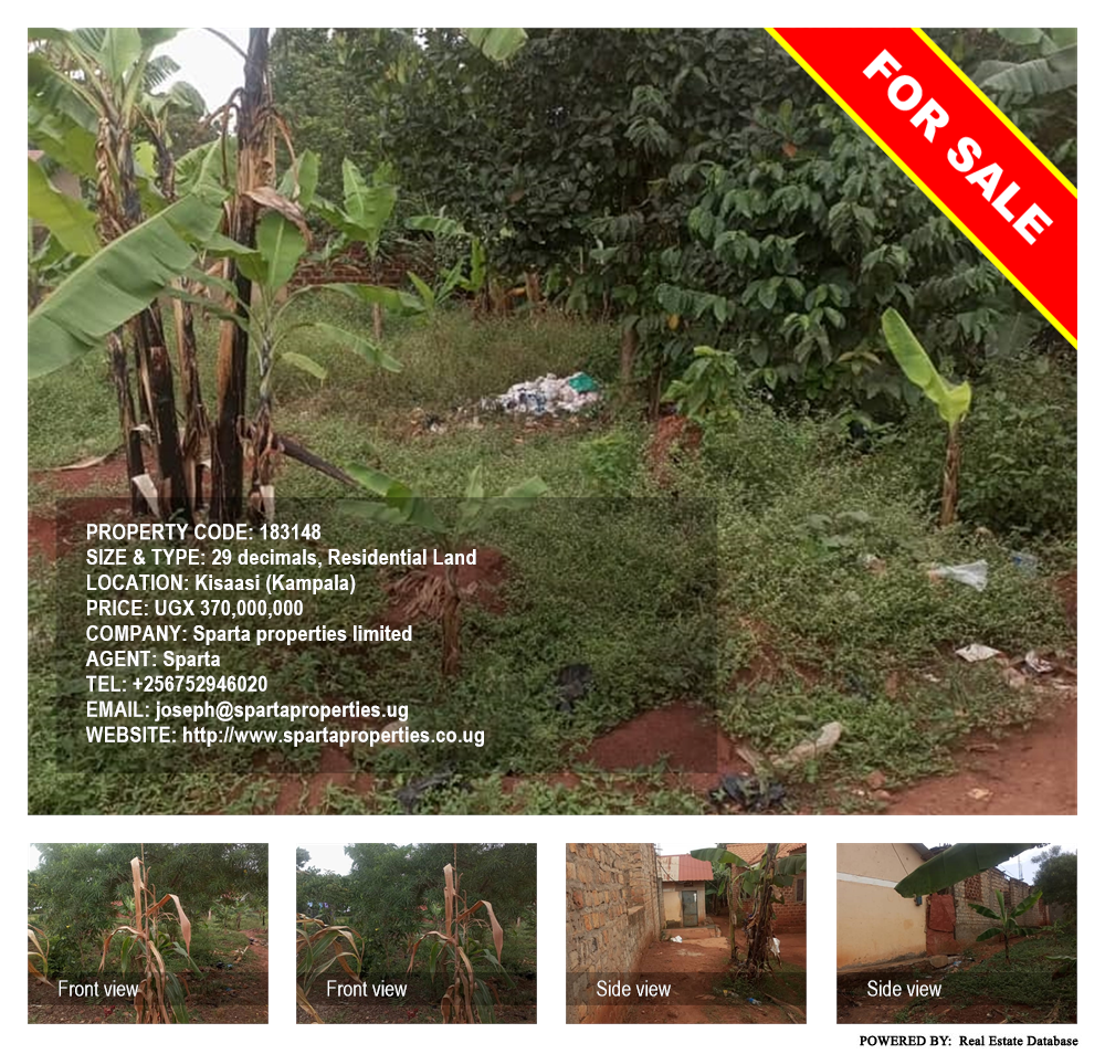 Residential Land  for sale in Kisaasi Kampala Uganda, code: 183148