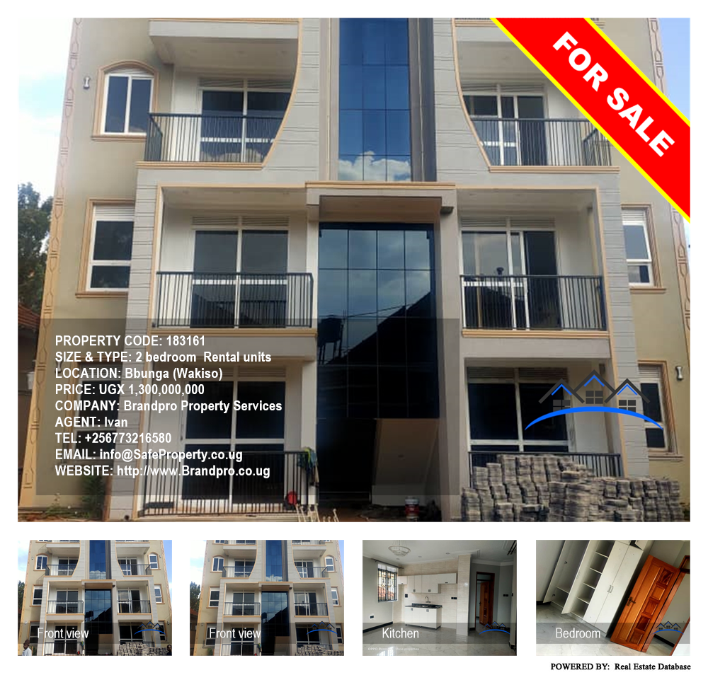 2 bedroom Rental units  for sale in Bbunga Wakiso Uganda, code: 183161