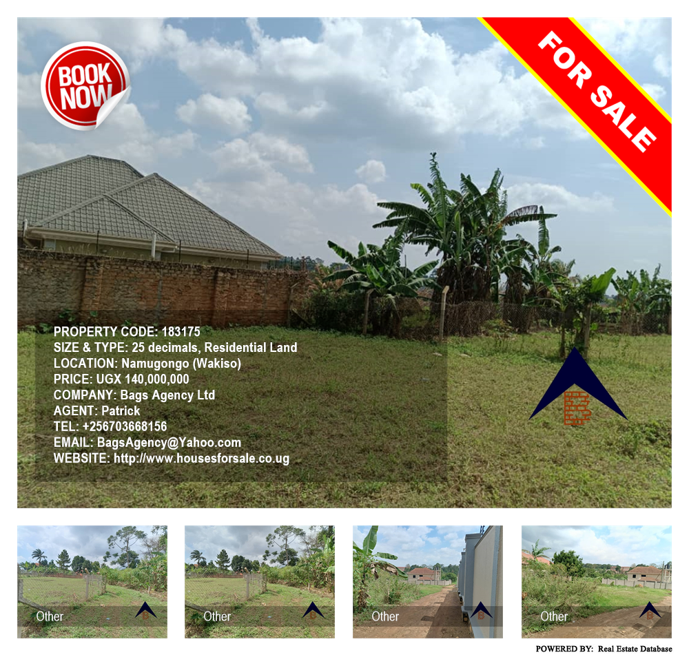 Residential Land  for sale in Namugongo Wakiso Uganda, code: 183175