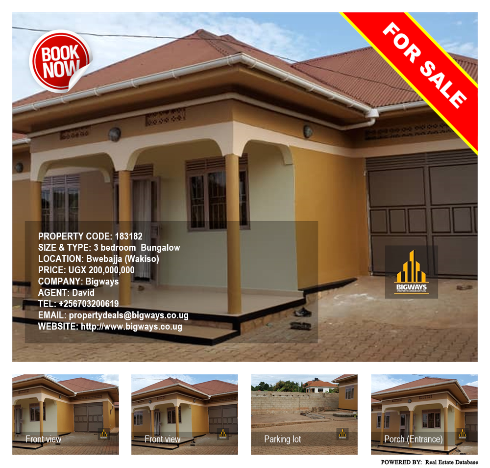 3 bedroom Bungalow  for sale in Bwebajja Wakiso Uganda, code: 183182