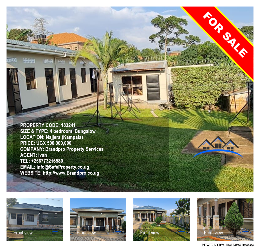 4 bedroom Bungalow  for sale in Najjera Kampala Uganda, code: 183241