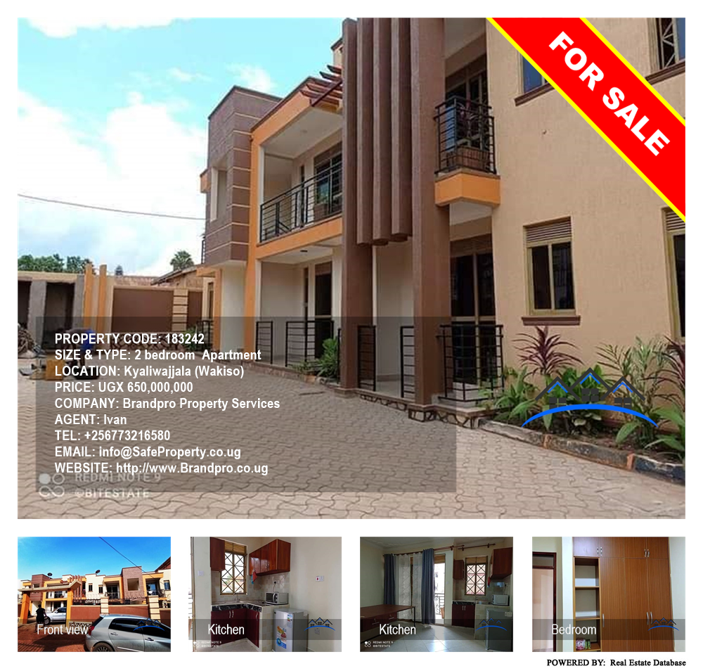 2 bedroom Apartment  for sale in Kyaliwajjala Wakiso Uganda, code: 183242