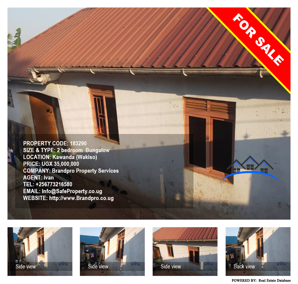 2 bedroom Bungalow  for sale in Kawanda Wakiso Uganda, code: 183290